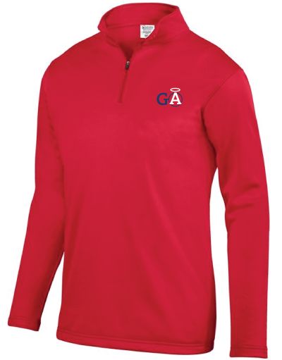 Guardian Angels Uniform Fleece 1/4 zip Pullover-RED